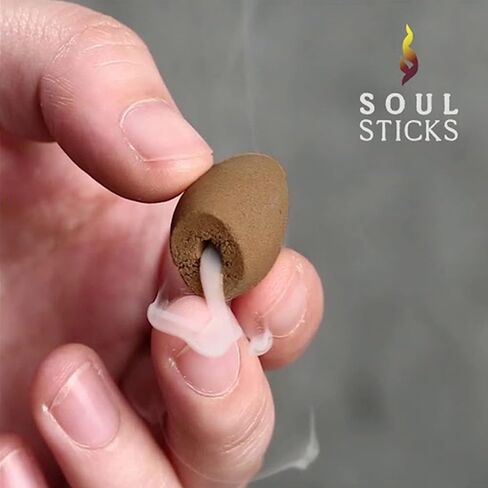 SOUL STICKS Backflow Incense Holder Burner Waterfall Fountain for Home, Office, Yoga, Room Decor & Aromatherapy with 1 Pack of 10 Backflow Fragrance Cones Included (Mountain Peak) in Saudi Arabia