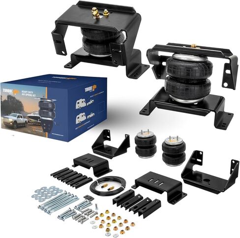 TORQUE Air Suspension Bags Kit with Internal Jounce Bumper for 1999-2025 Ford F350 F450 (Cab-Chassis only) 2WD 4WD F-350 F-450 Super Duty Rear Helper Bag Spring Towing, Up to 7,500 lbs (TR75176) in Saudi Arabia