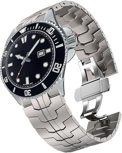 Compatible with Casio MDV106 Bands, Quick Release Stainless Steel Band Metal Strap with Folding Clasp Replacement Strap Compatible with Casio MDV106-1AV / MTP-VD01 Watch in Saudi Arabia