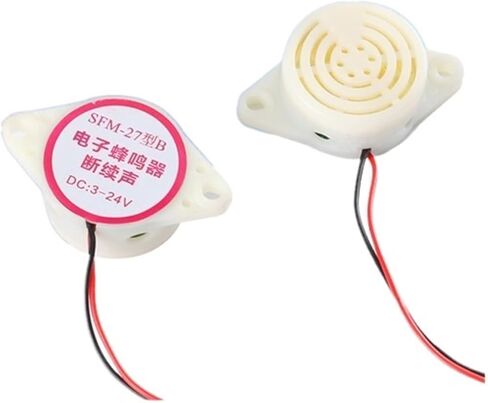 1PCS Great IT 95DB Alarm High-Decibel 3-24V 12V Electronic Buzzer Beep Alarm Continuous Beep for SFM-27 HYT-3015(White) in Saudi Arabia