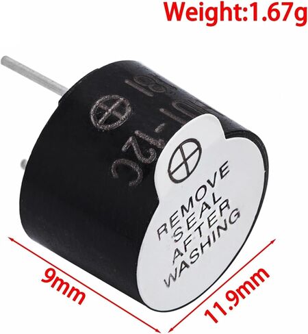 3v 5v 12v Active Buzzer Magnetic Long Continous Beep Tone Alarm Ringer 12mm MINI Active Piezo Buzzers(10pcs 3v) in Saudi Arabia