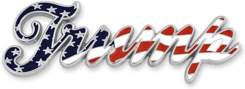 PinMart's Trump American Flag Brooch – Patriotic Hat Pin for Men, Women & Veterans - Red White Blue Donald Trump Lapel Pin & Republican Merchandise Gift in Saudi Arabia