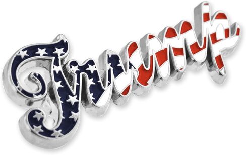PinMart's Trump American Flag Brooch – Patriotic Hat Pin for Men, Women & Veterans - Red White Blue Donald Trump Lapel Pin & Republican Merchandise Gift in Saudi Arabia