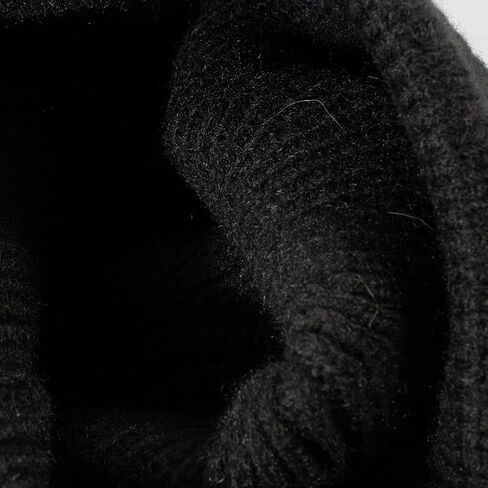 Thick Ribbed Knit Cuffed Beanie Hat for Cold Weather in Saudi Arabia