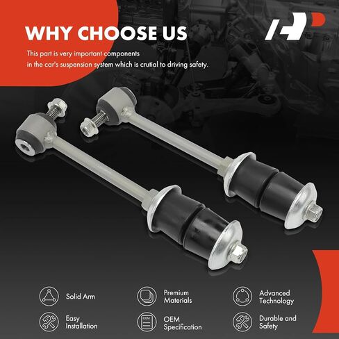 A-Premium 2 x Rear Sway Bar Links Stabilizer Bar Links, Compatible with Buick LaCrosse 10-16, Regal 14-17, Allure 10, Cadillac XTS 13-19, Saab 9-5 10-11 in Saudi Arabia