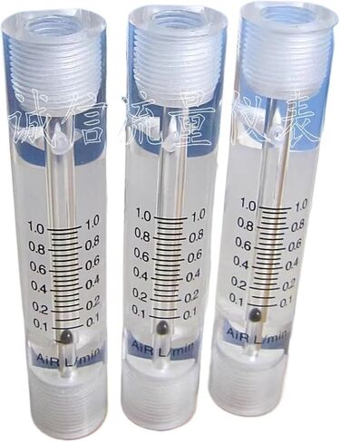 1 PC 1/4" BSPP Female Inline Vertical Installation 0.1-1 LPM LZM-6T Acrylic Plastic Air Rotameter Float Flowmeter in Saudi Arabia