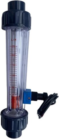 LZS-15A Pipeline Plastic Tube Water Rotameter Flowmeter With Flow AlarmSwith Lower Limit(default) Or Up Limit202mm(60-600L) in Saudi Arabia