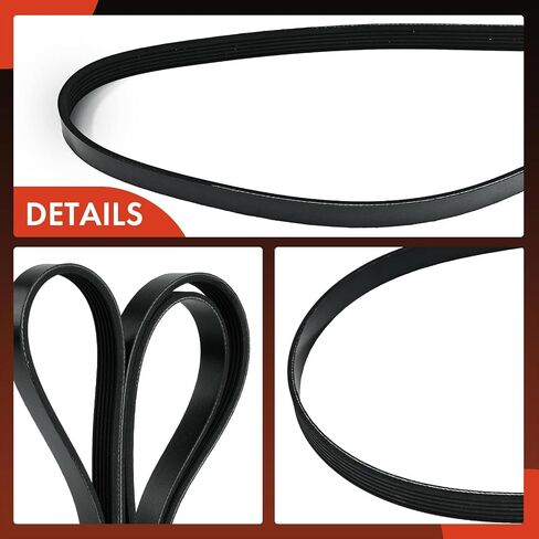 A-Premium Engine Serpentine Drive Belt Compatible with Land Rover Range Rover 2014-2019, Range Rover Sport 2014-2019, Discovery 2017-2020, Defender 90 110 2022, 3.0L 5.0L in Saudi Arabia