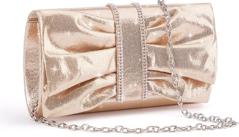 Missnine حقائب يد للنساء بفيونكة ورفرف للسهرة حقيبة زفاف رسمية محفظة متألقة للحفلات الراقصة وحفلات الكوكتيل in Kuwait