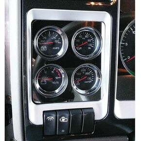 Technical Precision Replacement for Kenworth W900B AEROCAB Year 2015 Stainless Steel 4 Gauge Trim Panel in Saudi Arabia