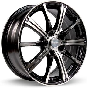SPARK, 14X5.5, 4X100, 38, 73.1, BLACK MACHINED 081042 in Kuwait