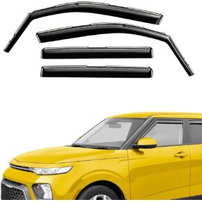Extra Durable Window Deflectors in-Channel Window Visors Rain Guards Fit for Kia Soul 2020-2025, Sun Visors, Wind Vent for Shades, Exterior Car Accessories - 4pcs. AG0968 in Saudi Arabia