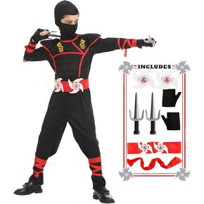 Ninja Costumes Set Halloween Ninja Costume Dragon Ninjas AccessoriesToys for Kids Role Play in Saudi Arabia