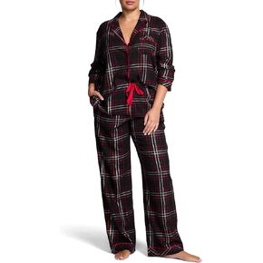 Victoria's Secret Flannel Pajama Set, Long Sleeve Button Down Shirt & Pants, Sleepwear for Women (XS-XXL) in Kuwait