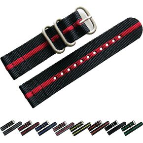 NATO® Two Piece Nylon Watch Strap Premium Ballistic Nylon Sport G10 Smart watch band USA Stock 20mm 22mm Stainless Steel buckles in Saudi Arabia