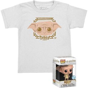 Funko Pocket POP! & Tee: Harry Potter - Dobby - for Children and Kids - Small - (S) - T-Shirt - Clothes with Collectable Vinyl Minifigure - Gift Idea - Figure and Short Sleeve Top for Boys in Saudi Arabia
