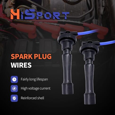 HiSport Car Spark Plug Coil Wires Ignition Coil Harness Cable Compatible with Subaru Forester Impreza Legacy 2004-2011, 22454-AA140 22451-AA940, Pack of 4 in Saudi Arabia