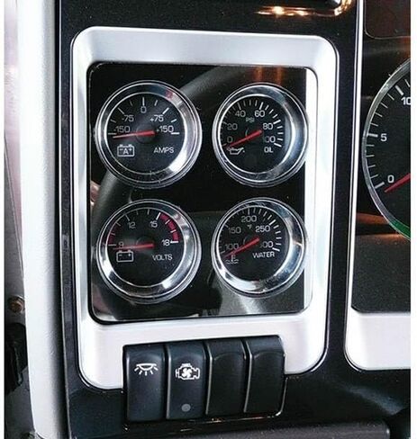 Technical Precision Replacement for Kenworth W900B AEROCAB Year 2015 Stainless Steel 4 Gauge Trim Panel in Saudi Arabia