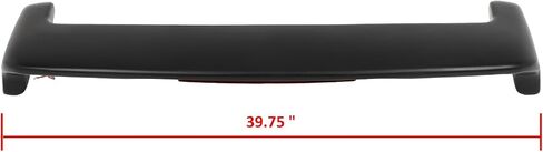 SCITOO ABS Spoiler for 1996-2000 for Toyota for RAV4 Trunk Spoiler Roof Kit، جناح سبويلر خلفي، طقم سبويلر خلفي للسيارة (أسود غير لامع) in Saudi Arabia