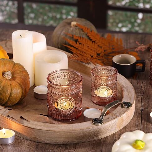 20 قطعة من حوامل شموع العنبر المتنوعة من Volens، حامل شموع زجاجي كبير وحامل شموع ضوء الشاي لقطع مركزية لطاولات الزفاف، وديكورات حفلات العنبر، وديكور المنزل in Kuwait