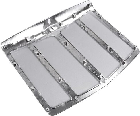 Front Grill w/Bug Screen Compatible with 2013-2021 Peterbilt 579 Front Hood Radiator Bumper Grille Plastic+Steel-Silvery in Saudi Arabia