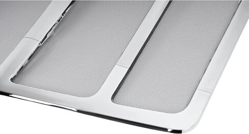 Front Grill w/Bug Screen Compatible with 2013-2021 Peterbilt 579 Front Hood Radiator Bumper Grille Plastic+Steel-Silvery in Saudi Arabia