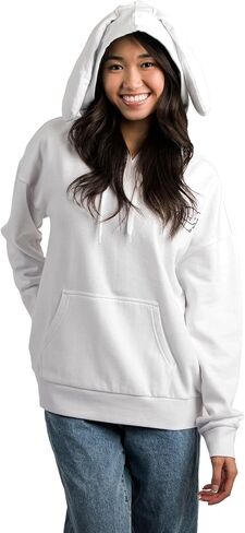 Bioworld Cinnamoroll Adult White Cosplay Hoodie With 3D Ears and Embroidery in Saudi Arabia
