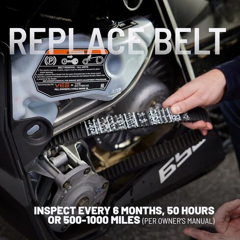 Polaris Snowmobile Drive Belt for Pro RMK, Switchback Assault, INDY Voyageur, Rush Pro-R, IQ, Dragon IQ, Fusion, Classic, Touring Models and More, Runs Cooler, OEM Performance CVT Belt - 3211115 in Saudi Arabia