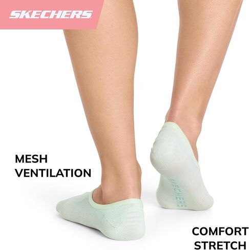 Skechers Women's Slip-ins 5-Pack Performance No Show Liners, Lightweight & Breathable Mesh in Saudi Arabia