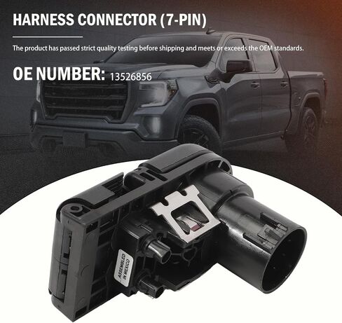 Trailer Hitch 7 Pin Dual Camera Receptacle for 2020-2022 Yukon Sierra Tahoe Silverado Suburban 13526856 Trailer Plug Tow Vehicle Electrical in Saudi Arabia