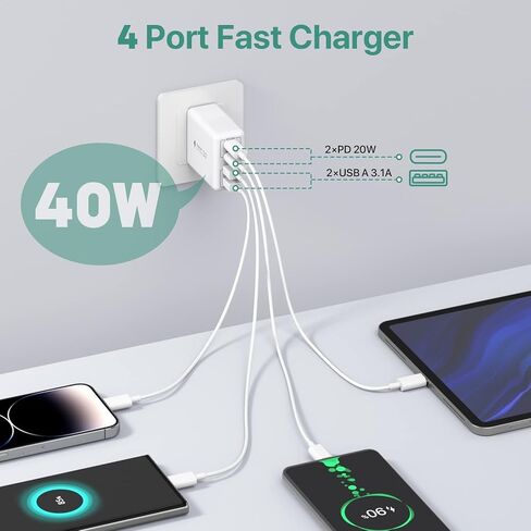 محول السفر العالمي مع USB C، محول قابس الطاقة الدولي الكل في واحد محول السفر العالمي محولات الطاقة شاحن الحائط AC محول قابس الطاقة USB نوع C شاحن للولايات المتحدة الأمريكية والاتحاد الأوروبي والمملكة المتحدة AUS in Saudi Arabia
