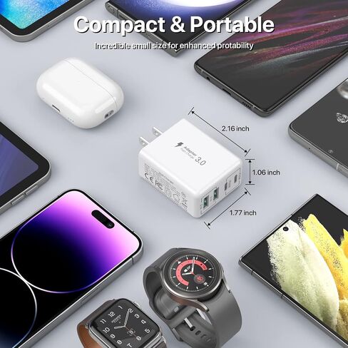 محول السفر العالمي مع USB C، محول قابس الطاقة الدولي الكل في واحد محول السفر العالمي محولات الطاقة شاحن الحائط AC محول قابس الطاقة USB نوع C شاحن للولايات المتحدة الأمريكية والاتحاد الأوروبي والمملكة المتحدة AUS in Saudi Arabia