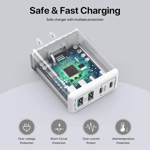 محول السفر العالمي مع USB C، محول قابس الطاقة الدولي الكل في واحد محول السفر العالمي محولات الطاقة شاحن الحائط AC محول قابس الطاقة USB نوع C شاحن للولايات المتحدة الأمريكية والاتحاد الأوروبي والمملكة المتحدة AUS in Saudi Arabia