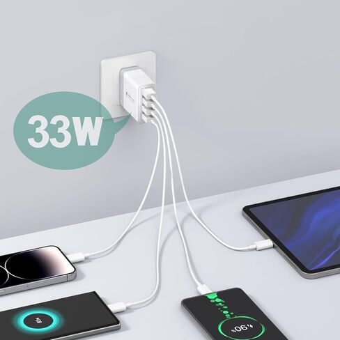Universal Travel Adapter with USB C, International Power Plug Adapter All in One Worldwide Travel Adapter Power Converters Wall Charger AC Power Plug Adapter USB Type C Charger for USA EU UK AUS in Saudi Arabia