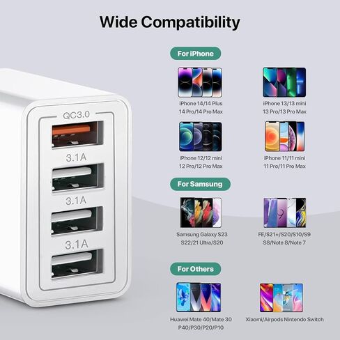 Universal Travel Adapter with USB C, International Power Plug Adapter All in One Worldwide Travel Adapter Power Converters Wall Charger AC Power Plug Adapter USB Type C Charger for USA EU UK AUS in Saudi Arabia
