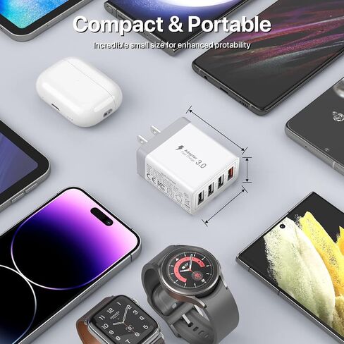 Universal Travel Adapter with USB C, International Power Plug Adapter All in One Worldwide Travel Adapter Power Converters Wall Charger AC Power Plug Adapter USB Type C Charger for USA EU UK AUS in Saudi Arabia