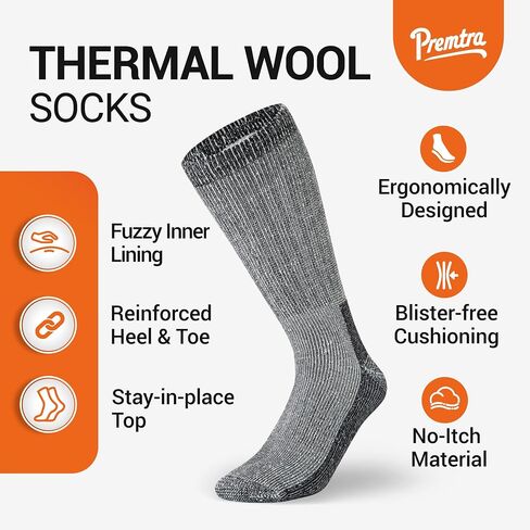 Premium Merino Wool Socks for Men & Women - Warm, Moisture-Wicking, and Durable in Saudi Arabia