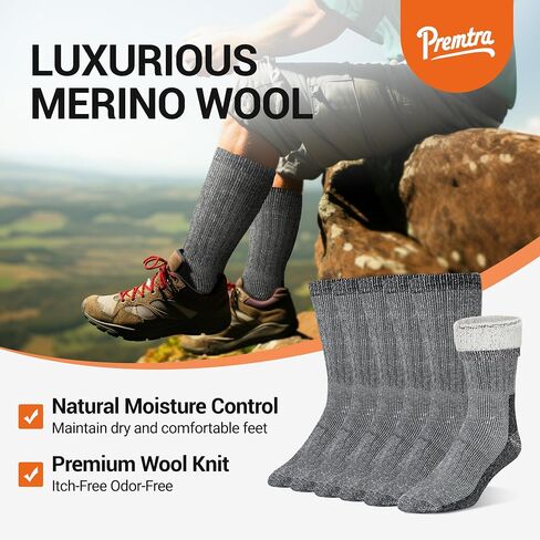 Premium Merino Wool Socks for Men & Women - Warm, Moisture-Wicking, and Durable in Saudi Arabia