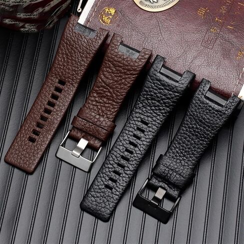 For Diesel DZ1216 DZ1273 DZ4246 DZ4247DZ287 wrist straps black brown Genuine leather watchband 32 * 17mm Dedicated men bands in Saudi Arabia