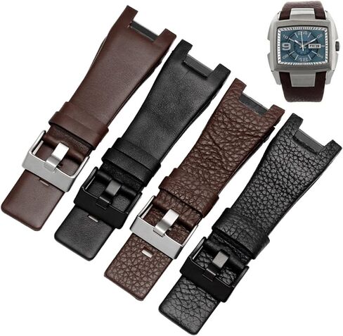 For Diesel DZ1216 DZ1273 DZ4246 DZ4247DZ287 wrist straps black brown Genuine leather watchband 32 * 17mm Dedicated men bands in Saudi Arabia
