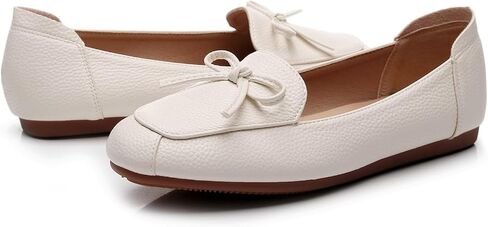 VenusCelia Women's Bowknot Wide Flat Shoe in Saudi Arabia