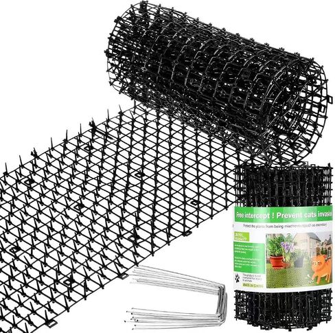 Sanwuta 2 Pcs 26.3 ft Cat Spike Mat Outdoor Deterrent Mat, Brown in Kuwait