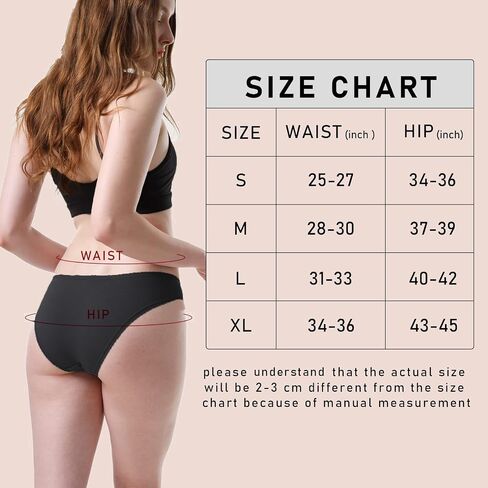 6 Pack Cotton Underwear for Women Cute Low Rise Bikini Panties Breathable Sexy Hipster Womens Cheeky S-XL in Saudi Arabia