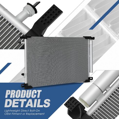 Auto Dynasty DPI 30085 Factory Style Aluminum A/C Condenser Compatible with Lexus ES350 NX250 NX350 Toyota Avalon Camry RAV4 2018-2024 in Saudi Arabia