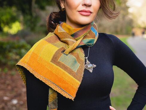 In Style 100% Australian Merino Wool Reversible Scarf – Elegant, Non-Itchy & Lightweight, travel, Made in India in Saudi Arabia