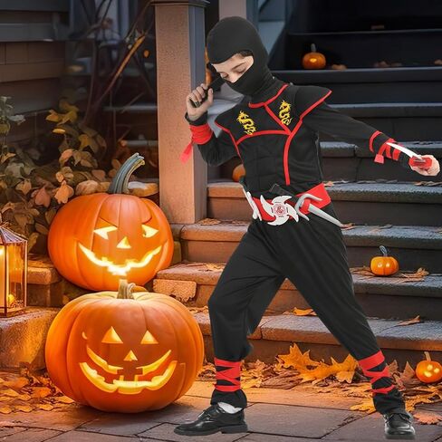 Ninja Costumes Set Halloween Ninja Costume Dragon Ninjas AccessoriesToys for Kids Role Play in Saudi Arabia