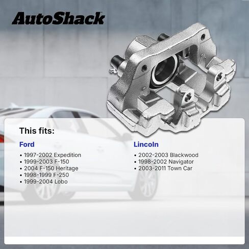 AutoShack Rear Left Brake Caliper | Replacement for 2003-2011 Lincoln Town Car | 1-PC in Saudi Arabia