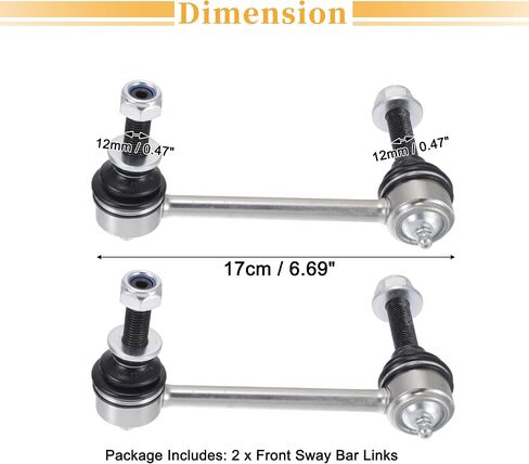 X AUTOHAUX 2pcs Front Sway Bar Links Stabilizer Link Kit for Toyota Tacoma 2WD 2005-2017 for Toyota Tacoma 4WD 2005-2017 Suspension Kit No.K80946/K80948 in Saudi Arabia