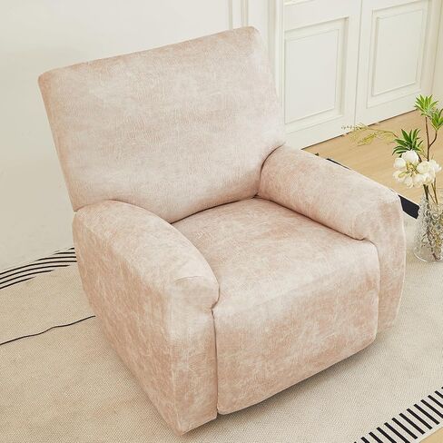 vctops Vintage Leather Look Stretch Recliner Sofa Covers 10-Pieces Water Resistant RV Furniture Covers Soft Reclining Couch Covers Non Slip Sofa Slipcover for Dogs Cats (Brown,4 Seater) in Saudi Arabia