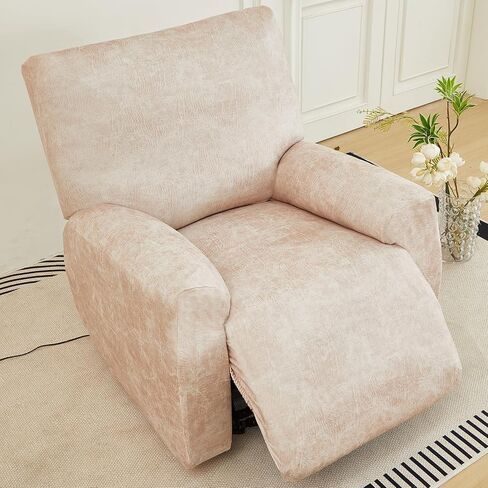 vctops Vintage Leather Look Stretch Recliner Sofa Covers 10-Pieces Water Resistant RV Furniture Covers Soft Reclining Couch Covers Non Slip Sofa Slipcover for Dogs Cats (Brown,4 Seater) in Saudi Arabia
